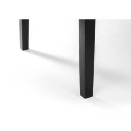 Hudson 4 Seater Rectangular Dining Table, Black - thumbnail 6
