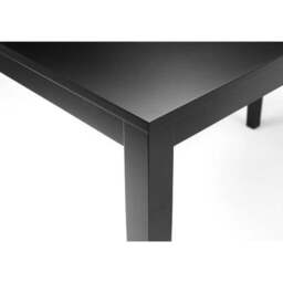 Hudson 4 Seater Rectangular Dining Table, Black - thumbnail 5