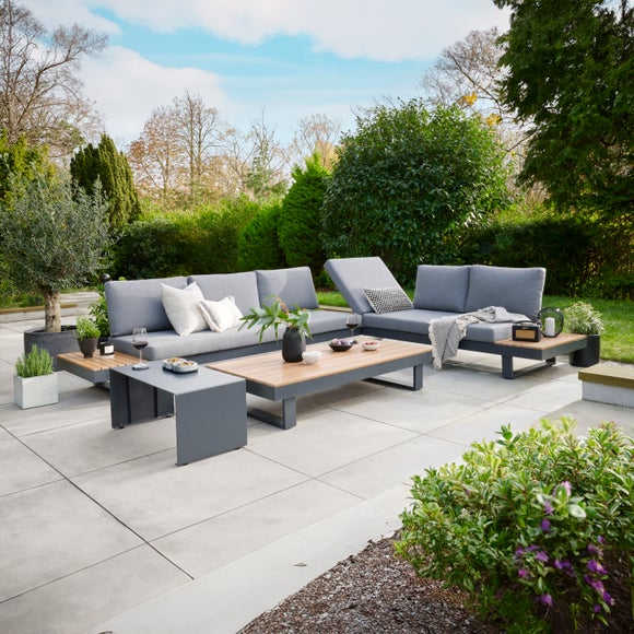 Easton Large Outdoor Corner Set With Sun Recliner - image 1