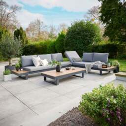 Easton Large Outdoor Corner Set With Sun Recliner - thumbnail 3