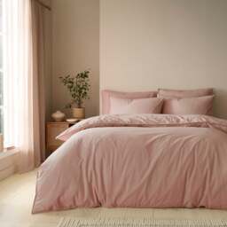 Soft Washed Cotton Duvet Cover & Pillowcase Set - thumbnail 1