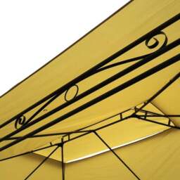3m x 4m Steel Art Gazebo with Side Curtains - thumbnail 5