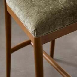 Betsie Counter Height Barstool, Olive Chenille - thumbnail 3