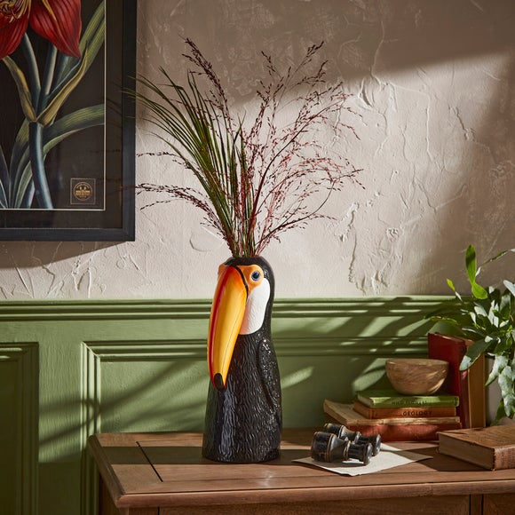Toucan Ceramic Vase - image 1