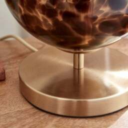 Kira Tortoiseshell Touch Table Lamp - thumbnail 3