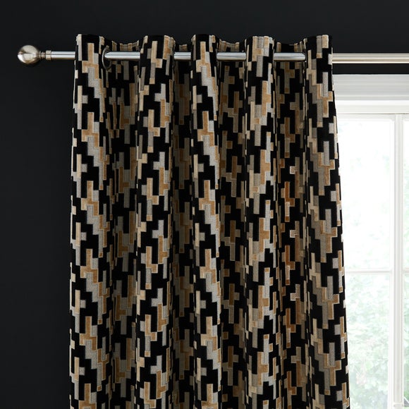 Lori Velvet Eyelet Curtains - image 1