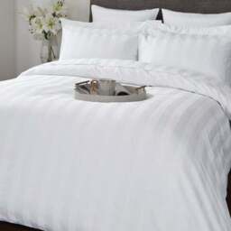 Hotel Stripe 230 Thread Count 100% Cotton Duvet Cover - thumbnail 2