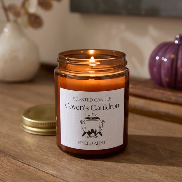 Coven's Cauldron Spiced Apple & Cinnamon Jar Candle - image 1