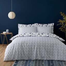 Zen Reversible Polycotton Duvet Cover and Pillowcase Set - thumbnail 3