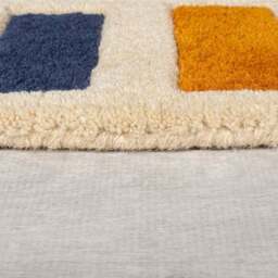 Retro Blocks Carved Wool Rug - thumbnail 3