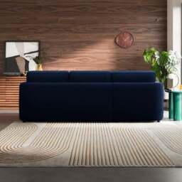 Zoe II Velvet Corner Chaise Sofa - thumbnail 2