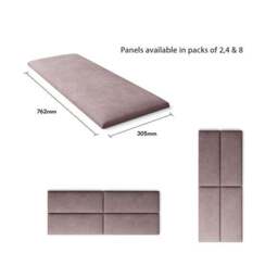 Aspire EasyMount Plush Velvet Upholstered Wall Panels - thumbnail 5