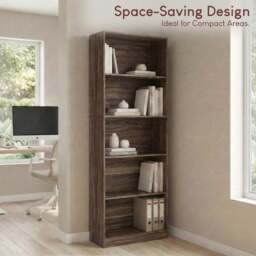 Cambridge 5 Tier Extra Large Bookcase - thumbnail 4