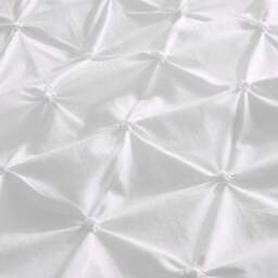 Aster Pintuck 100% Cotton Duvet Cover & Pillowcase Set - thumbnail 3