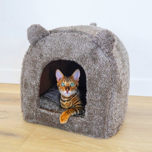 Rosewood Brown Bear Cat Bed - image 1