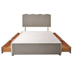 Silentnight Divan Bed With Wave Velvet Headboard and 800 Pocket Sprung Mattress - thumbnail 5