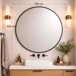 Fenestra Round Wall Mirror - thumbnail 6