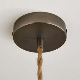 Fentress Twisted Jute Pendant Flex Ceiling Light Cable - thumbnail 3