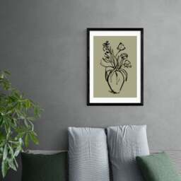 East End Prints Mono Botanical 9 Print - thumbnail 1