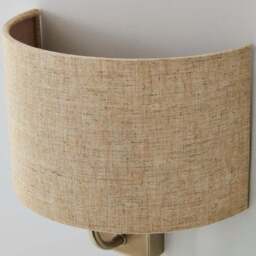 Preston Ivory Linen Shaded Wall Light - thumbnail 4