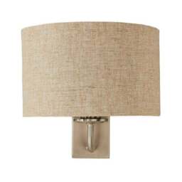 Preston Ivory Linen Shaded Wall Light - thumbnail 5