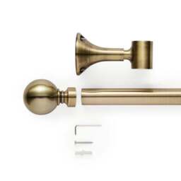 Ashton Metal Bay Curtain Pole - thumbnail 2