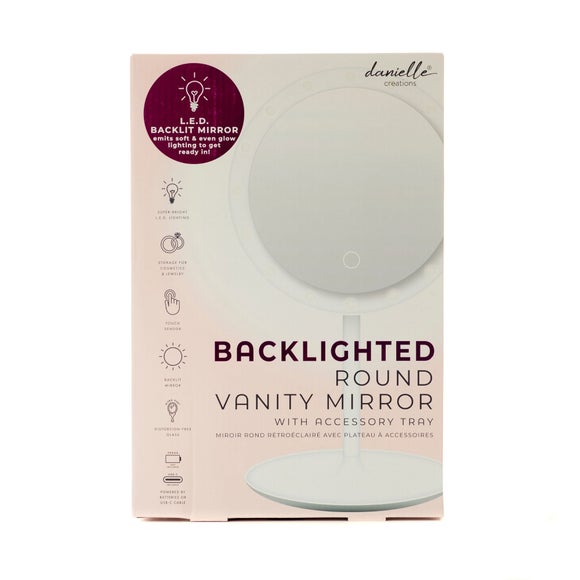 Upper Canada Danielle Creations Round Backlit Mirror - image 1