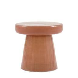 Cedar & Sage Ambrose Side Table, Coral & Glass - thumbnail 5