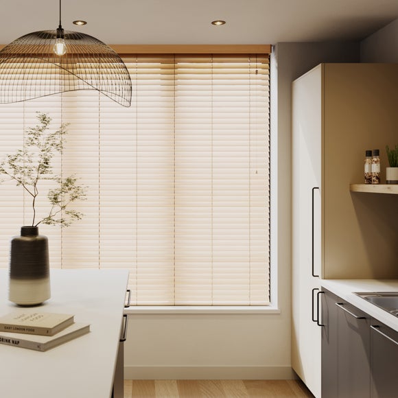 Made To Measure 63mm Slats Oak Effect Venetian Blind - image 1