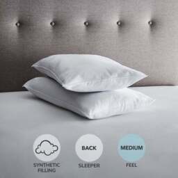 Fogarty Anti Allergy Medium Support Pillow Pair - thumbnail 2