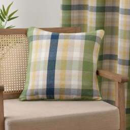 Kempton Check Eyelet Curtains - thumbnail 6