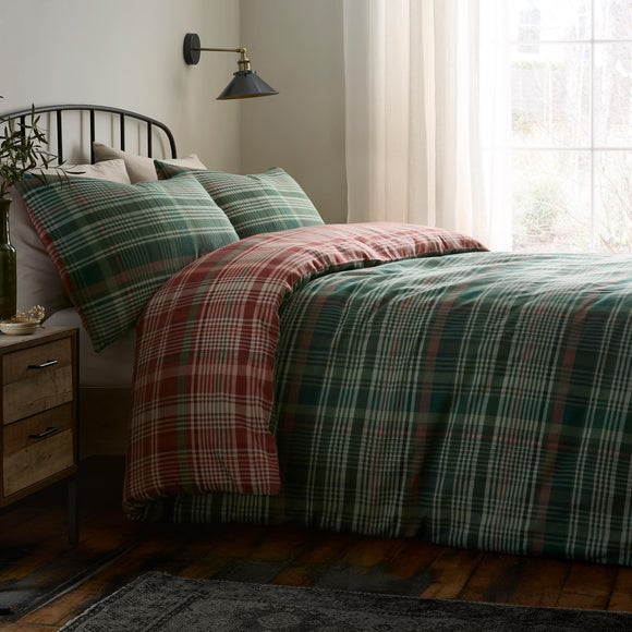 Dreams & Drapes Bennet Check 100% Cotton Duvet Cover & Pillowcase Set - image 1