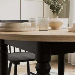 Pip 4-6 Seater Round to Oval Extendable Dining Table - thumbnail 5