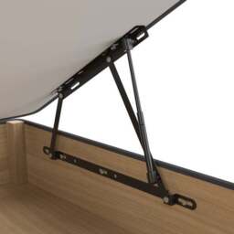 Luxury End Ottoman Bed Frame, Tweed - thumbnail 5