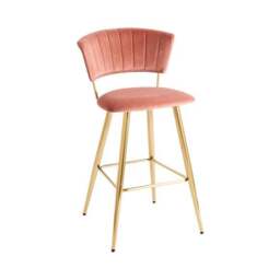 Kendall Bar Stool, Velvet - thumbnail 6