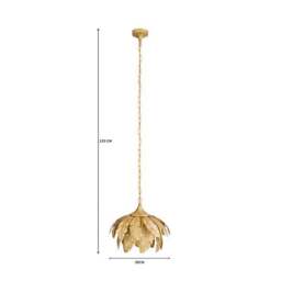 Farrah Gold Palm Leaf Pendant Light - thumbnail 6