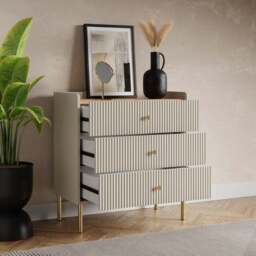 Georgi 3 Drawer Chest, Natural - thumbnail 2