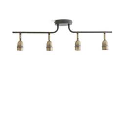 Marsden Industrial 4 Light Semi Flush Spotlight Bar - thumbnail 6