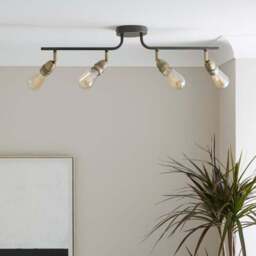 Marsden Industrial 4 Light Semi Flush Spotlight Bar - thumbnail 2