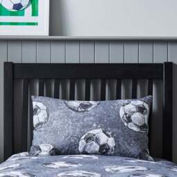 Sketched Football Polycotton Duvet Cover & Pillowcase Set - thumbnail 2