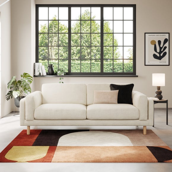 Newton Chunky Tonal Weave 4 Seater Sofa - image 1
