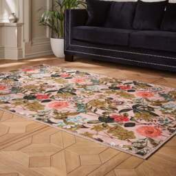 Clarke and Clarke Passiflora Washable Rug - thumbnail 1