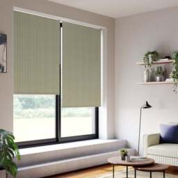 Linford Stripe Fire Retardant Blackout Made to Measure Roller Blind - thumbnail 3