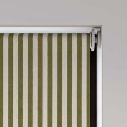 Linford Stripe Fire Retardant Blackout Made to Measure Roller Blind - thumbnail 5