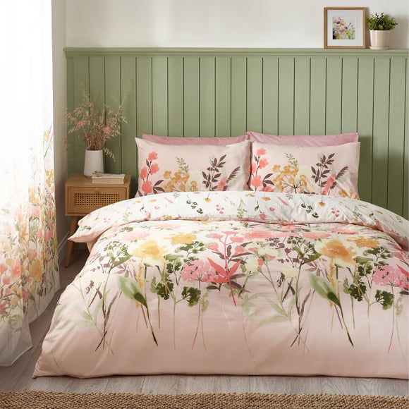 Catherine Lansfield Countryside Floral Reversible Duvet Cover & Pillowcase Set - image 1
