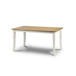 Davenport 4 Seater Rectangular Dining Table with 4 Chairs, Off White - thumbnail 2