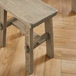 Enola Low Stool, Rustic Oak - thumbnail 5