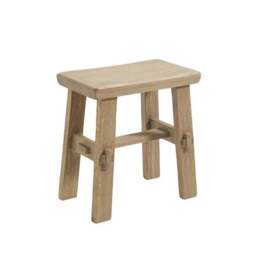 Enola Low Stool, Rustic Oak - thumbnail 6
