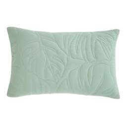 Tropical Leaf Embroidered Duvet Cover and Pillowcase Set - thumbnail 6