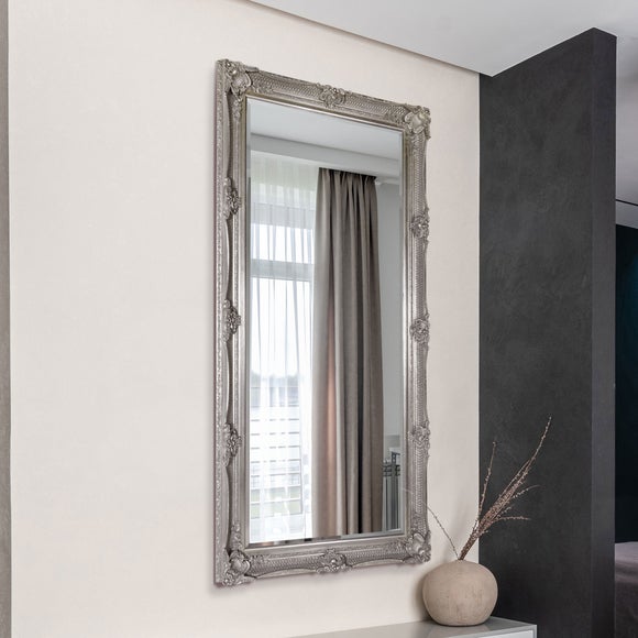 Davenport Ornate Flourish Rectangle Full Length Wall Mirror - image 1